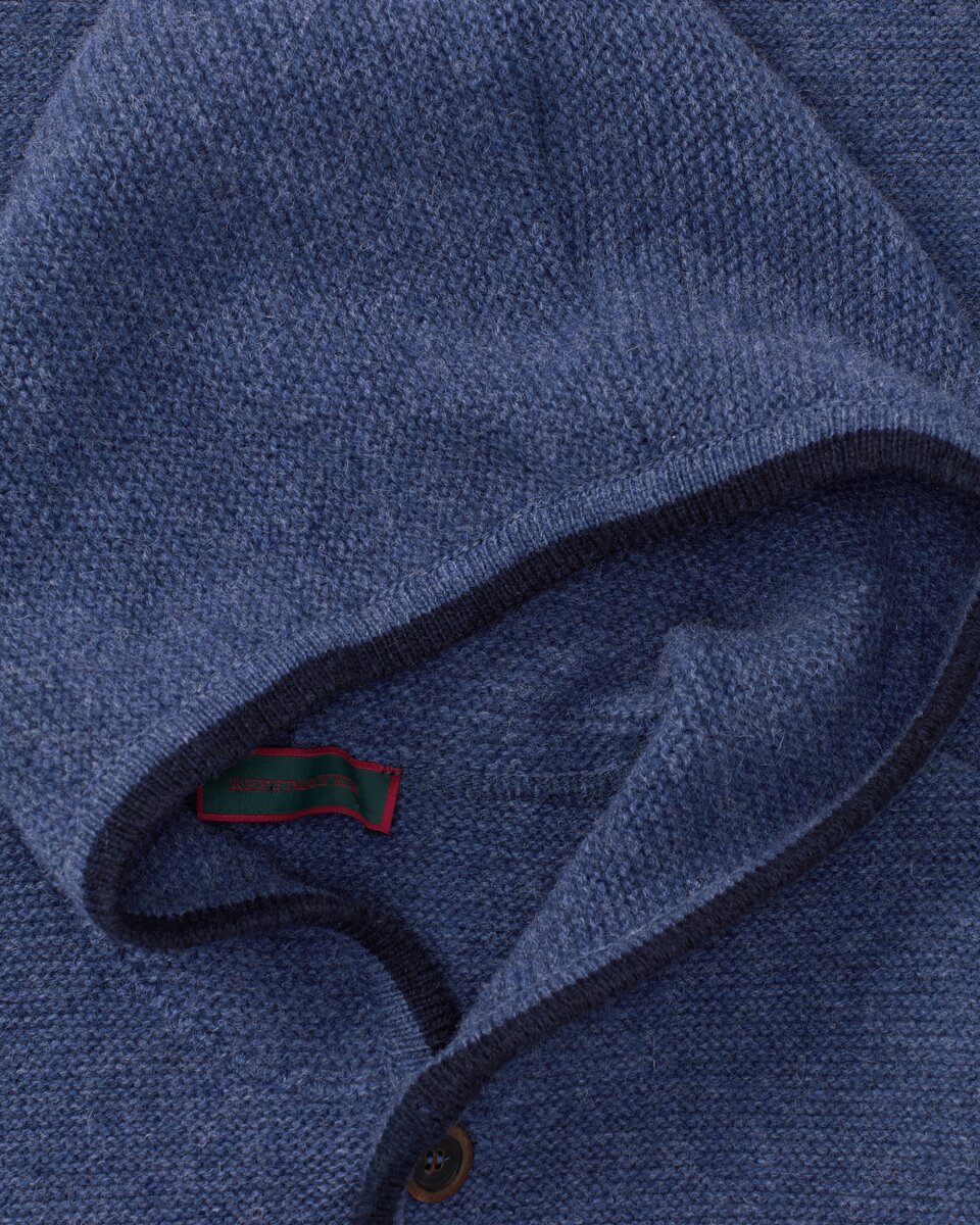Reitmayer Left-handed cardigan with hood (Blue/Navy)