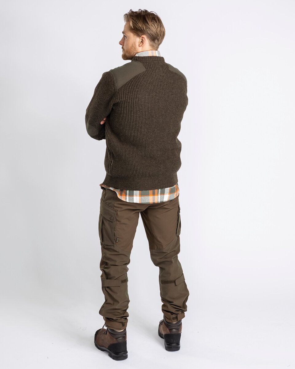 Pinewood Round neck sweater Lapland Rough (Moss Green)