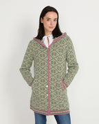 Reitmayer Long jacquard cardigan (Green)
