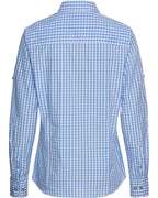 Luis Steindl Vichy check blouse (Light Blue)