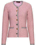 Reitmayer Left cardigan with deer embroidery (Rose/grey)