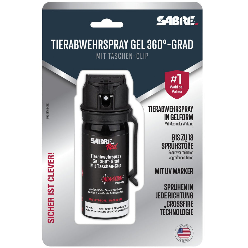 Sabre Red defense spray Crossfire Gel 360° 0,045 l