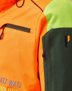 Parforce Hatz-Watz Waterproof hunting jacket (Signal orange/olive)