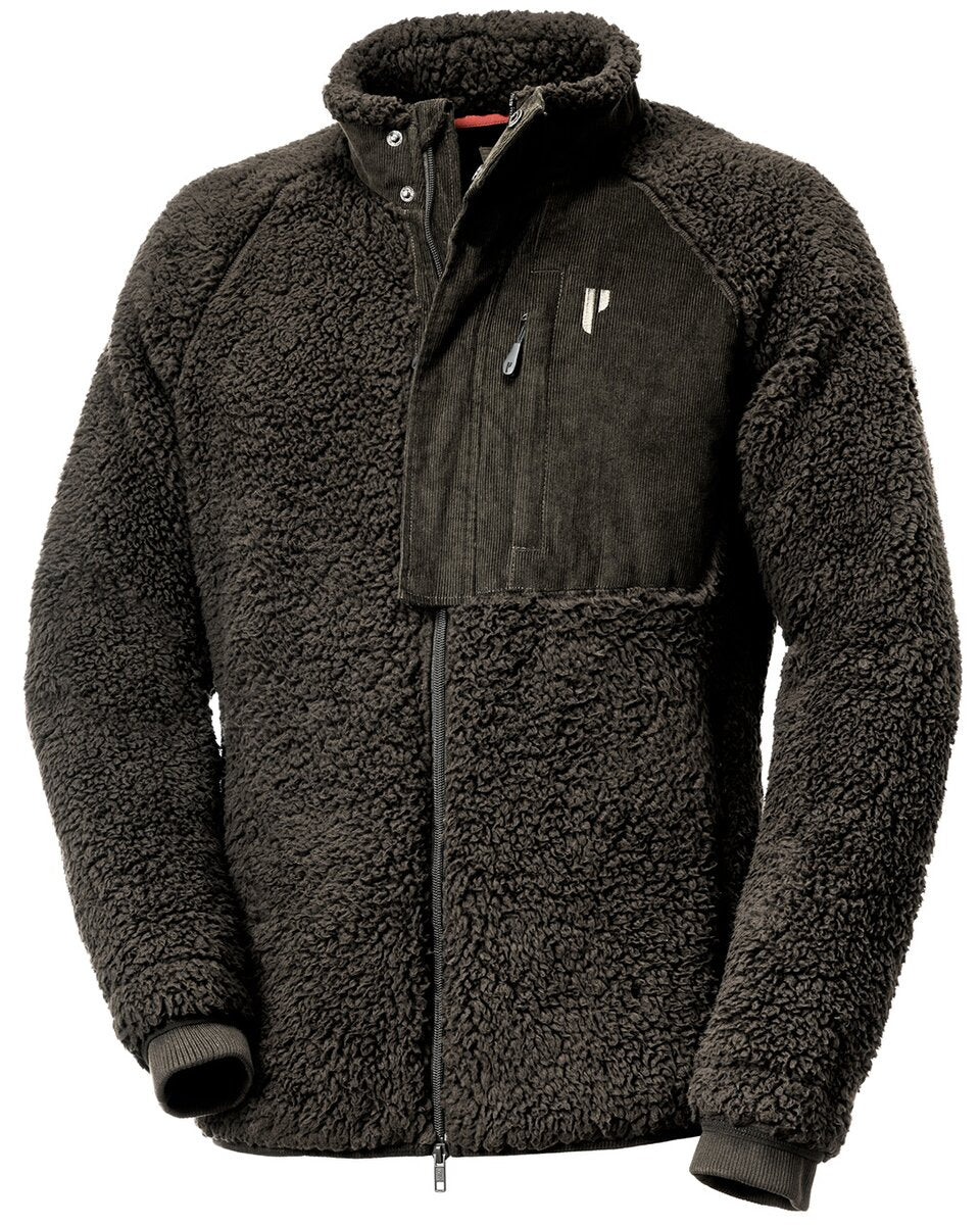 Parforce Pile fleece jacket corduroy (Olive brown)
