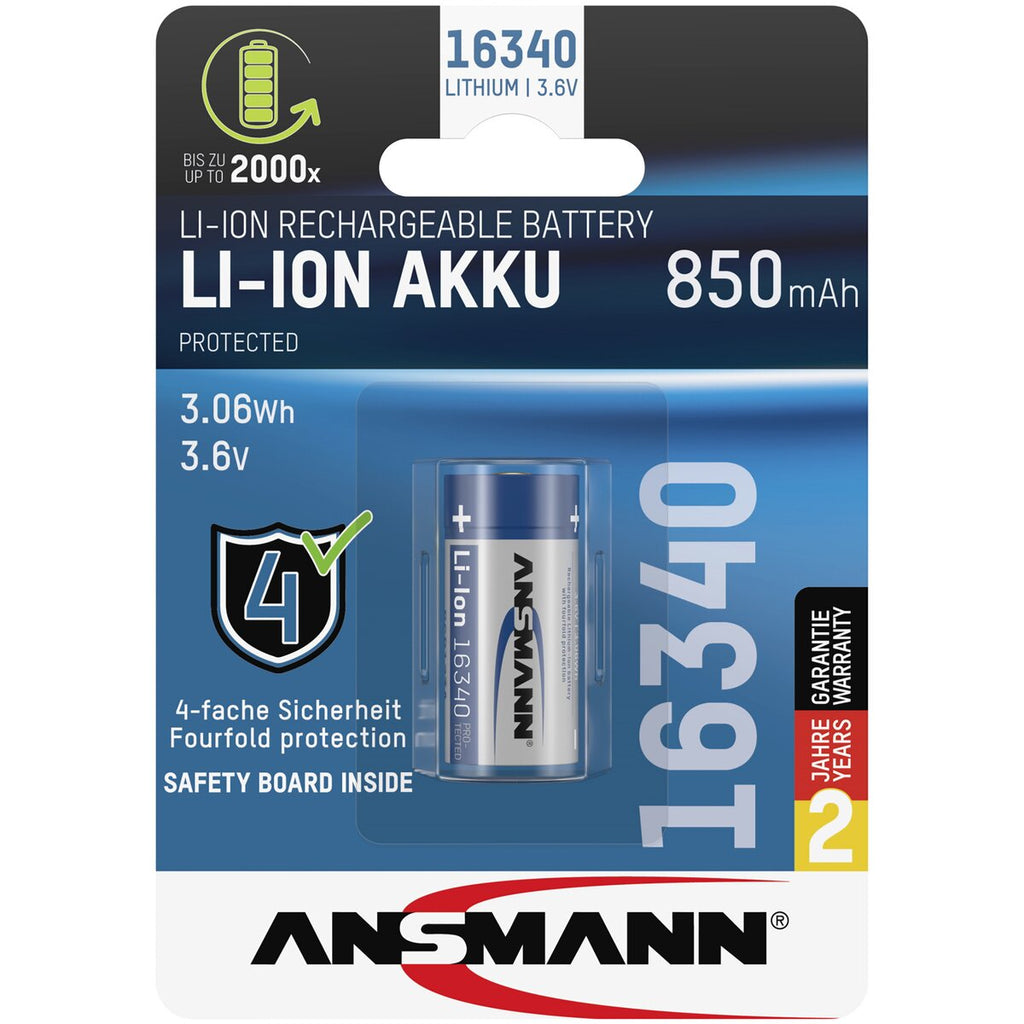 Ansmann Battery Li-Ion 16340 850 mAh