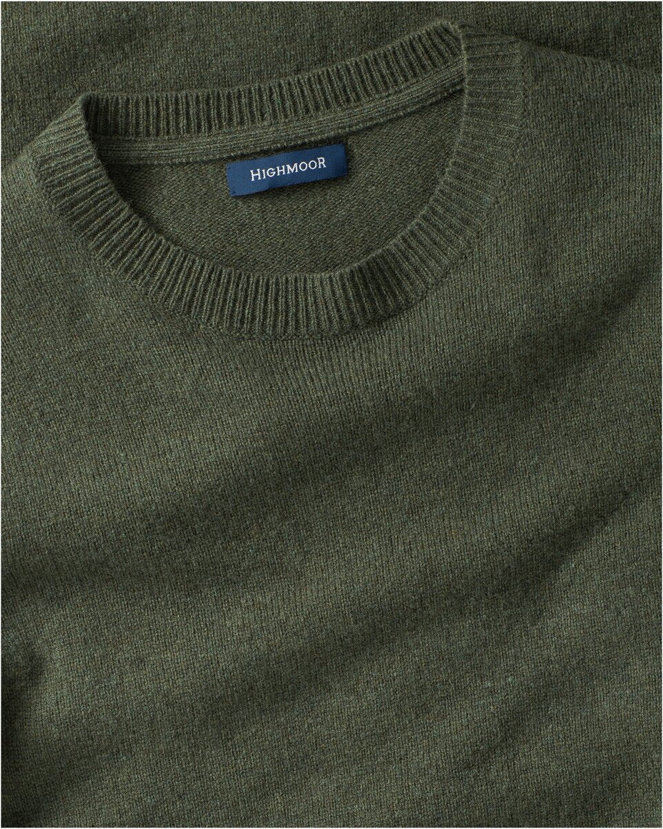 Highmoor Knitted dress with round neck (Green)