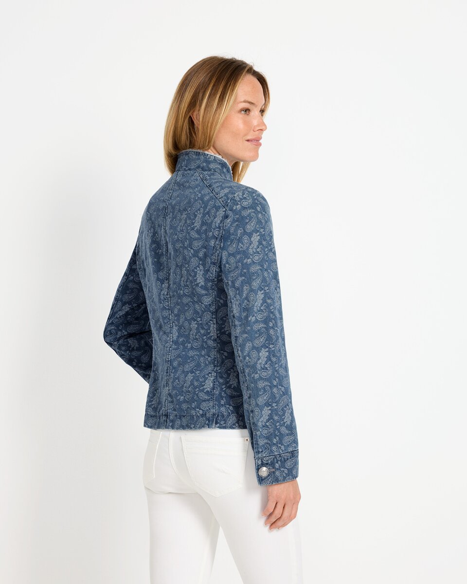 Reitmayer Paisley jacket with fringe (Blue)