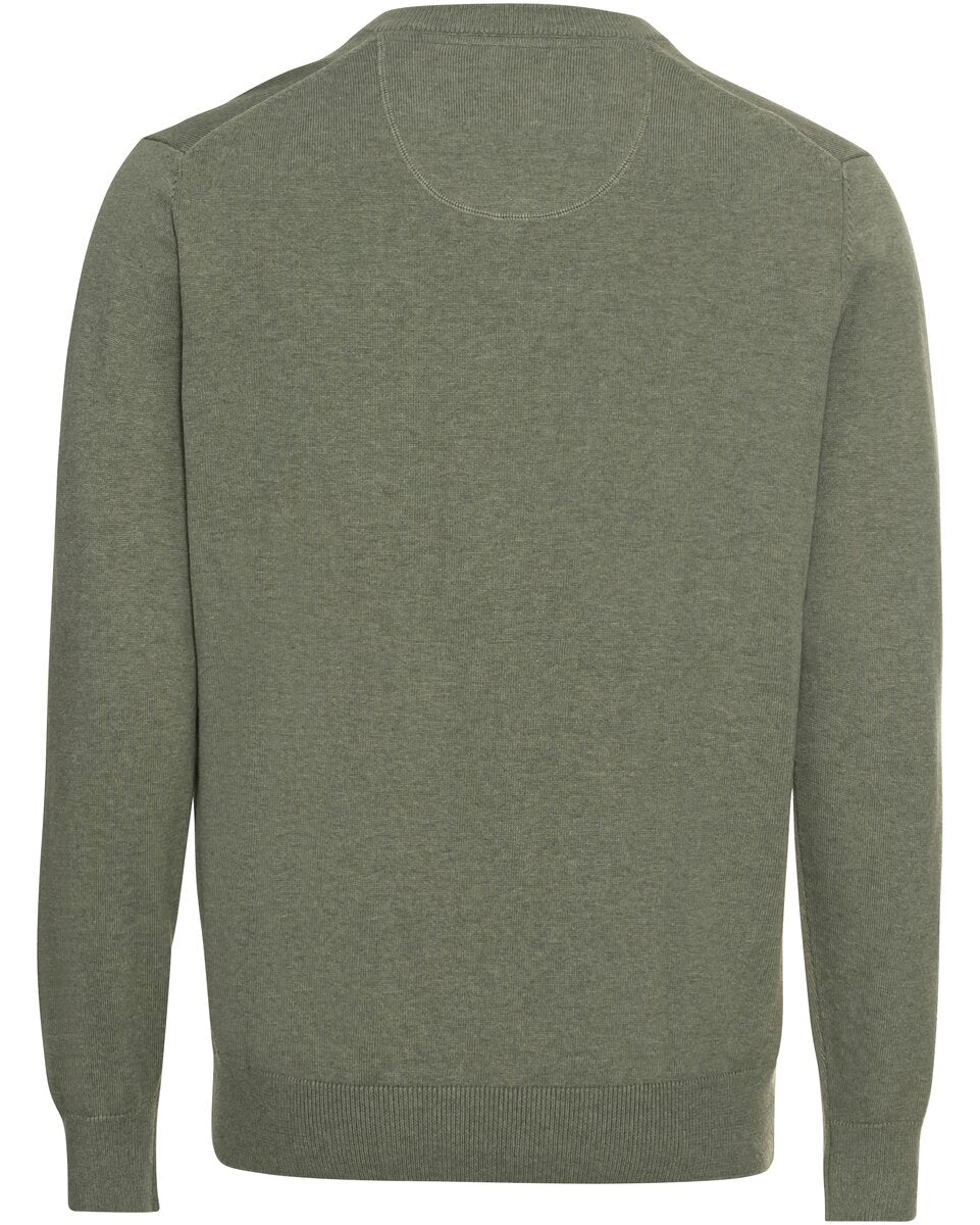 Highmoor Double pack of V-neck sweaters (Green/Navy)