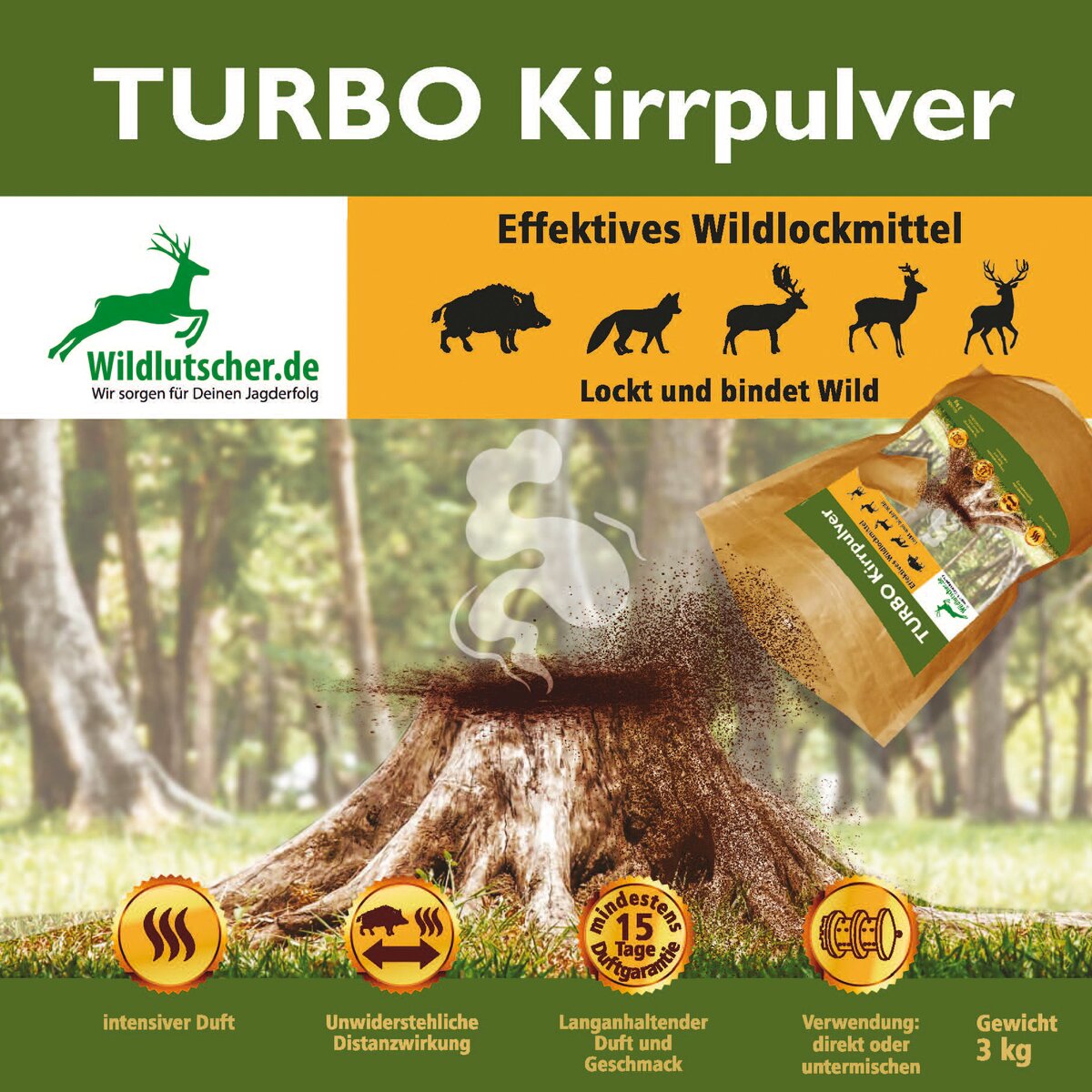 Wildlutscher Turbo kirr powder 3 kg