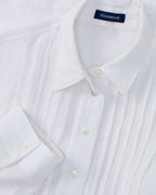 Highmoor Linen blouse with pleats (White)