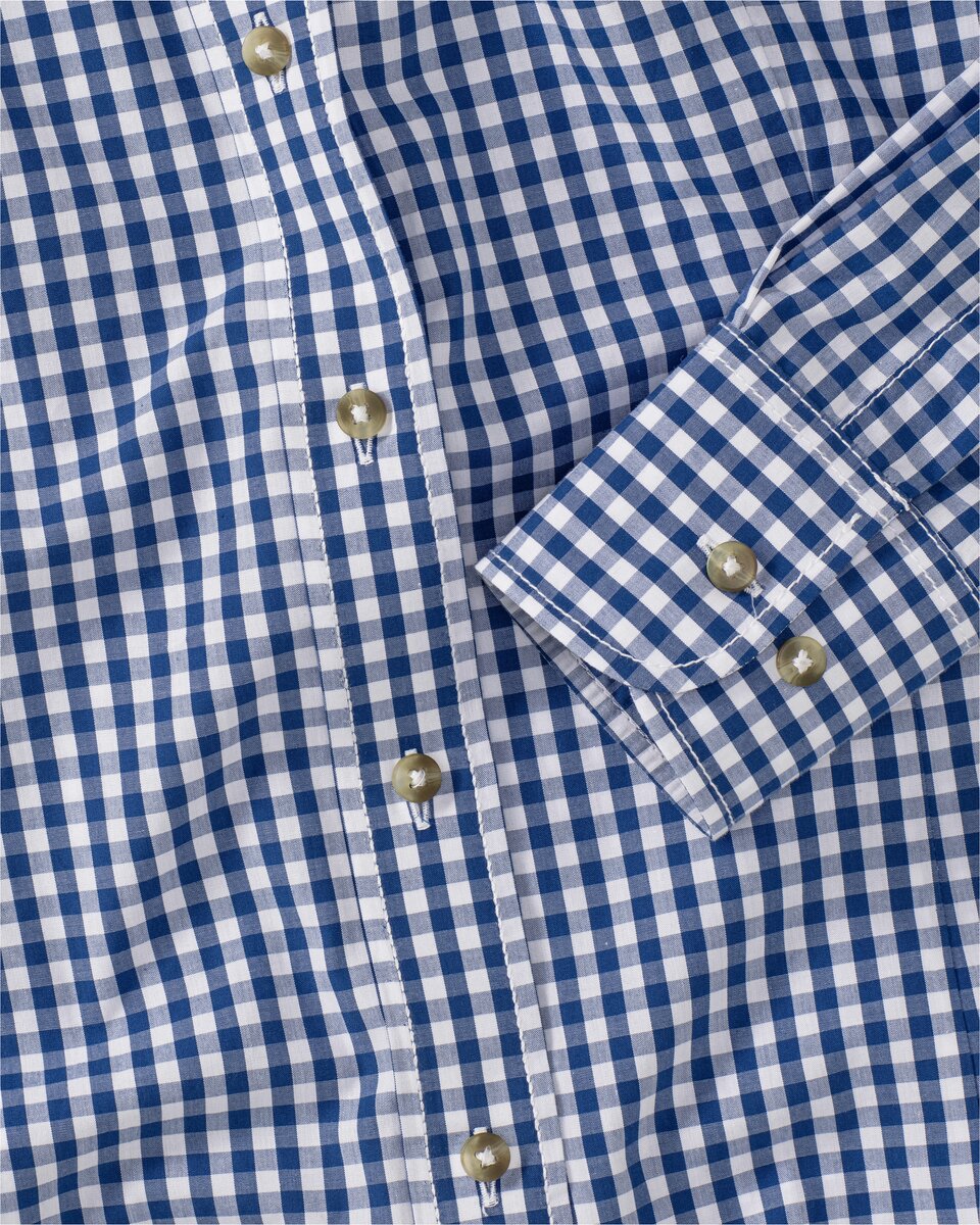 Luis Steindl Vichy check blouse (Medium blue)