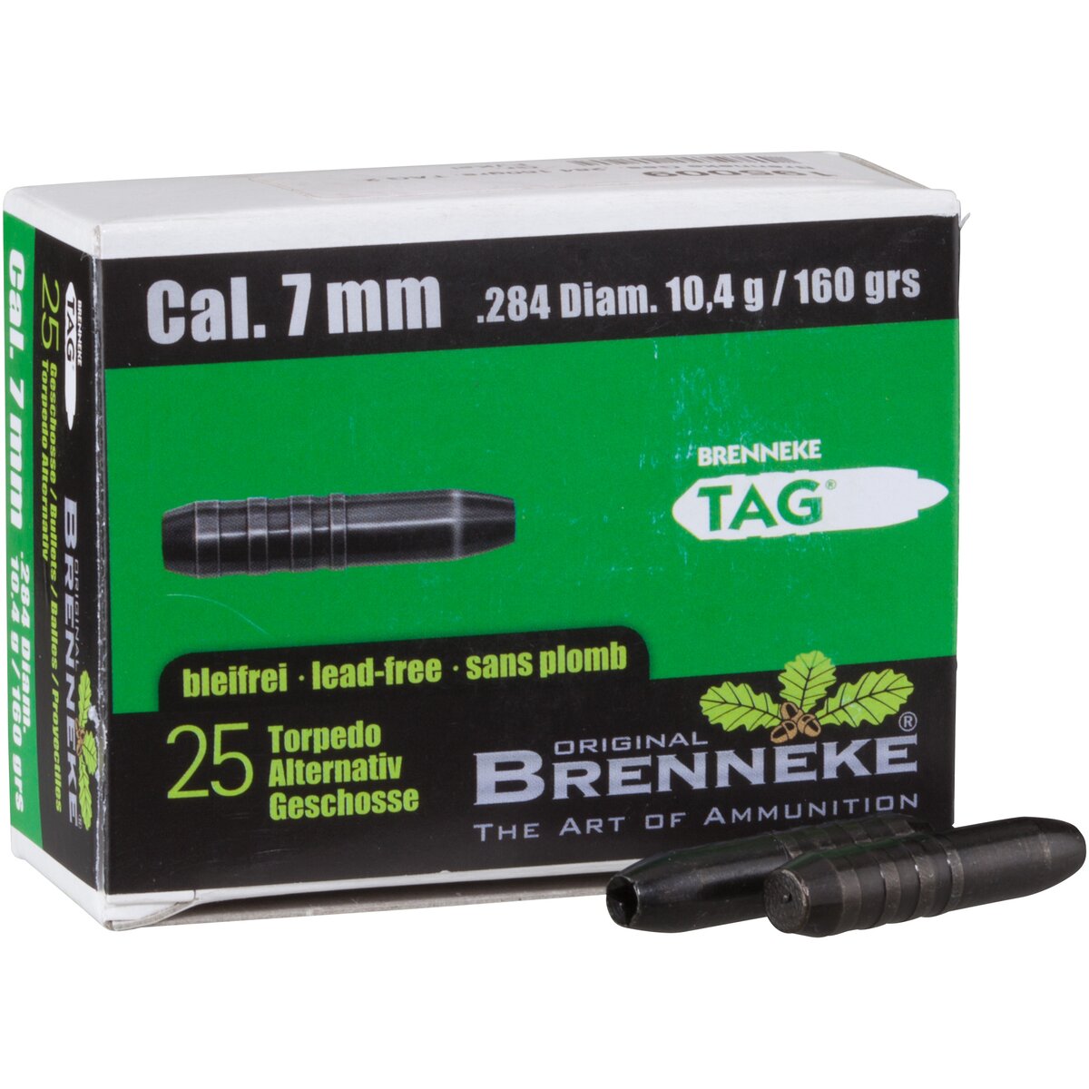 Brenneke Bullets .284 10.4g/160grs. DAY (Caliber .284 (7 mm))
