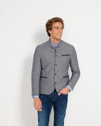 Reitmayer Jacket with embroidery (Grey/Blue)