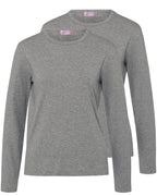 Brigitte von Schönfels Long sleeve shirts in a double pack (White)