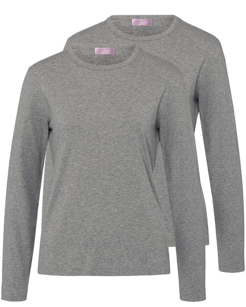 Brigitte von Schönfels Long sleeve shirts in a double pack (White)