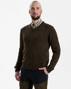 Deerhunter V-neck sweater Sheffield (Brown)