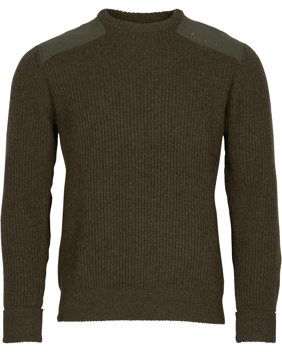 Pinewood Round neck sweater Lapland Rough (Moss Green)