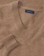 Highmoor V-neck sweater made of lambswool (Beige)