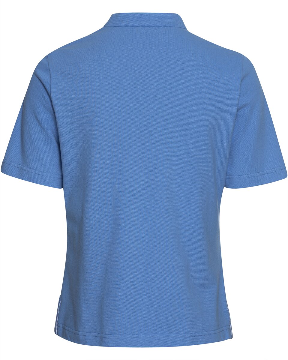 Luis Steindl Piqué shirt with gingham check details (Light Blue)