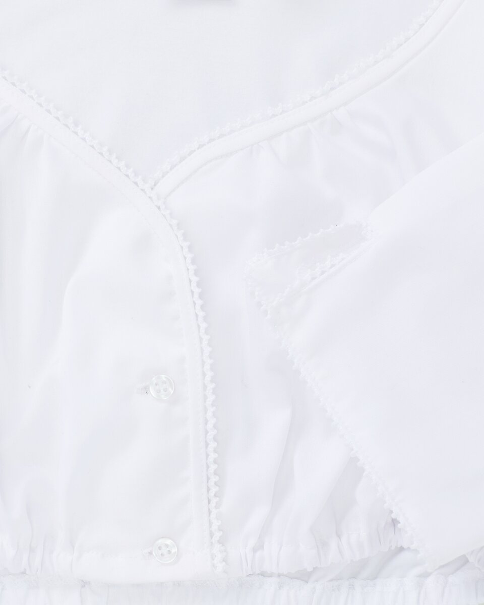 Luis Steindl Dirndl blouse with lace trim (White)