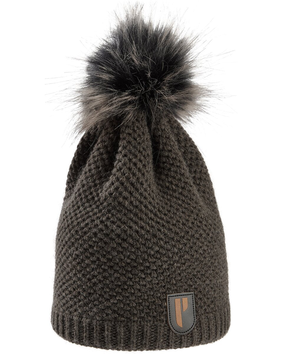 Parforce Ultimate Knitted hat with alpaca wool (Dark brown melange)