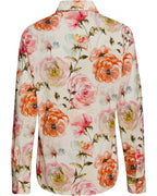 Highmoor Blouse with rose print (Cream/Pink)