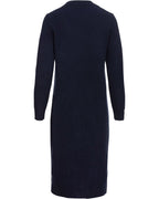 Highmoor Knitted dress with round neck (Blue)