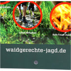 Waidgerechte Jagd Respect for wildlife sign – pack of 3