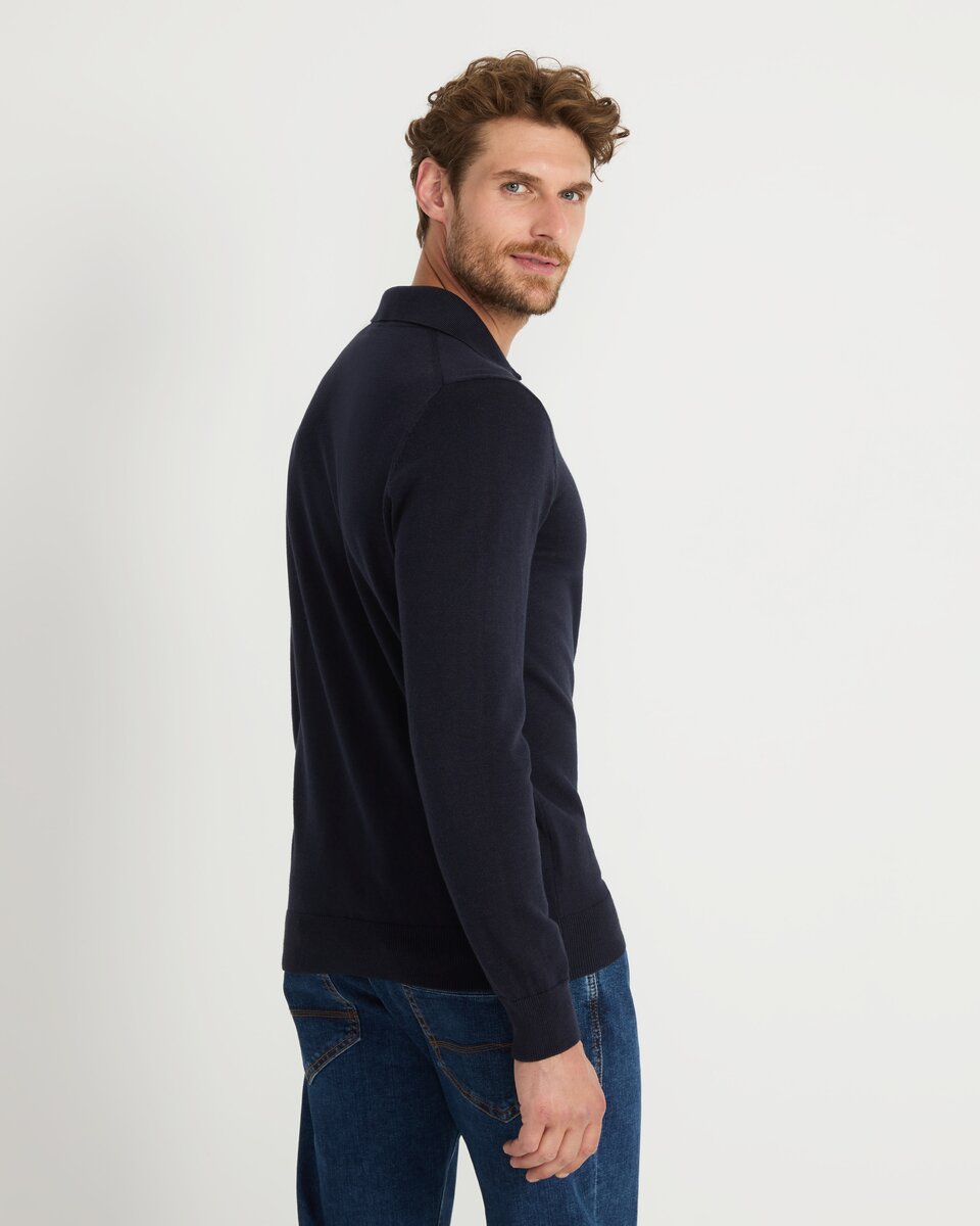 Highmoor polo sweater (Dark Navy)
