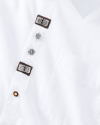 Luis Steindl Traditional shirt with applications (White)