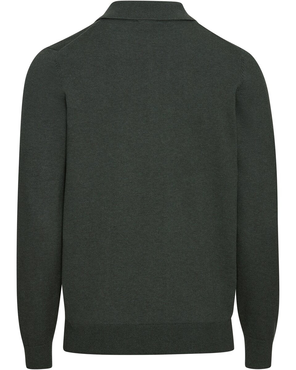 Highmoor polo sweater (Dark Khaki)