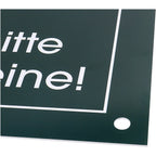 Waidgerechte Jagd Please keep dogs on a leash sign – pack of 4
