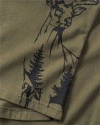 Parforce Women's T-Shirt Deer Print (Olive)