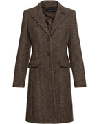 Highmoor Herringbone coat (Dark brown)