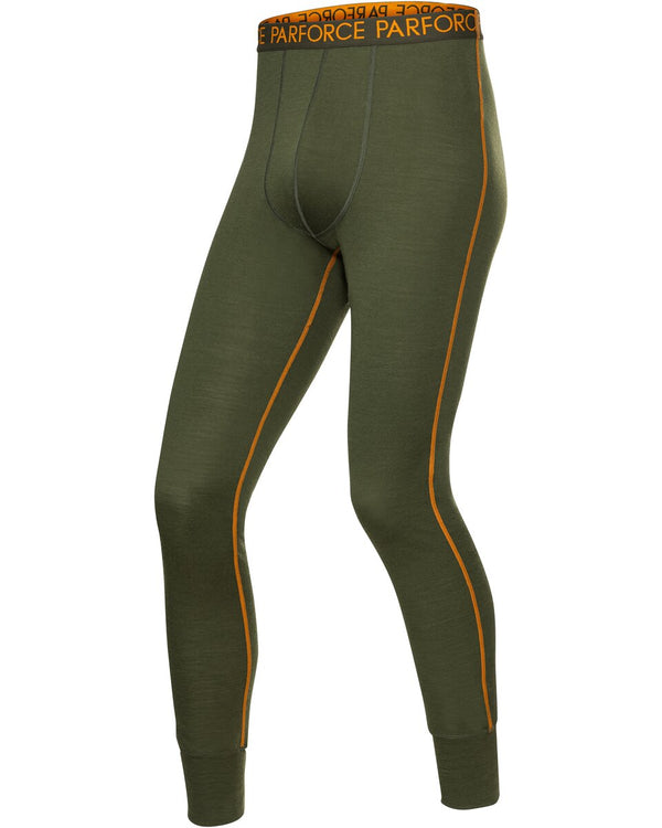 Parforce Base Layer garās apakšbikses, merino vilnas maisījums (olīvkrāsā)