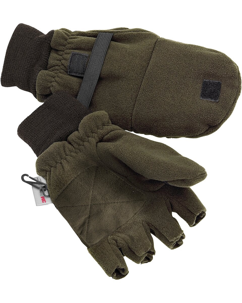 Pinewood Folding fleece gloves (Hunting Green)