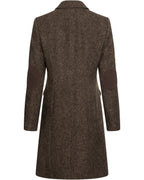 Highmoor Herringbone coat (Dark brown)