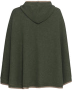 Reitmayer Poncho with hood (Green/beige)