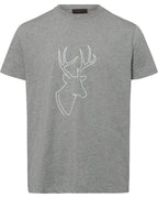 Reitmayer T-shirt with deer print (Gray melange)