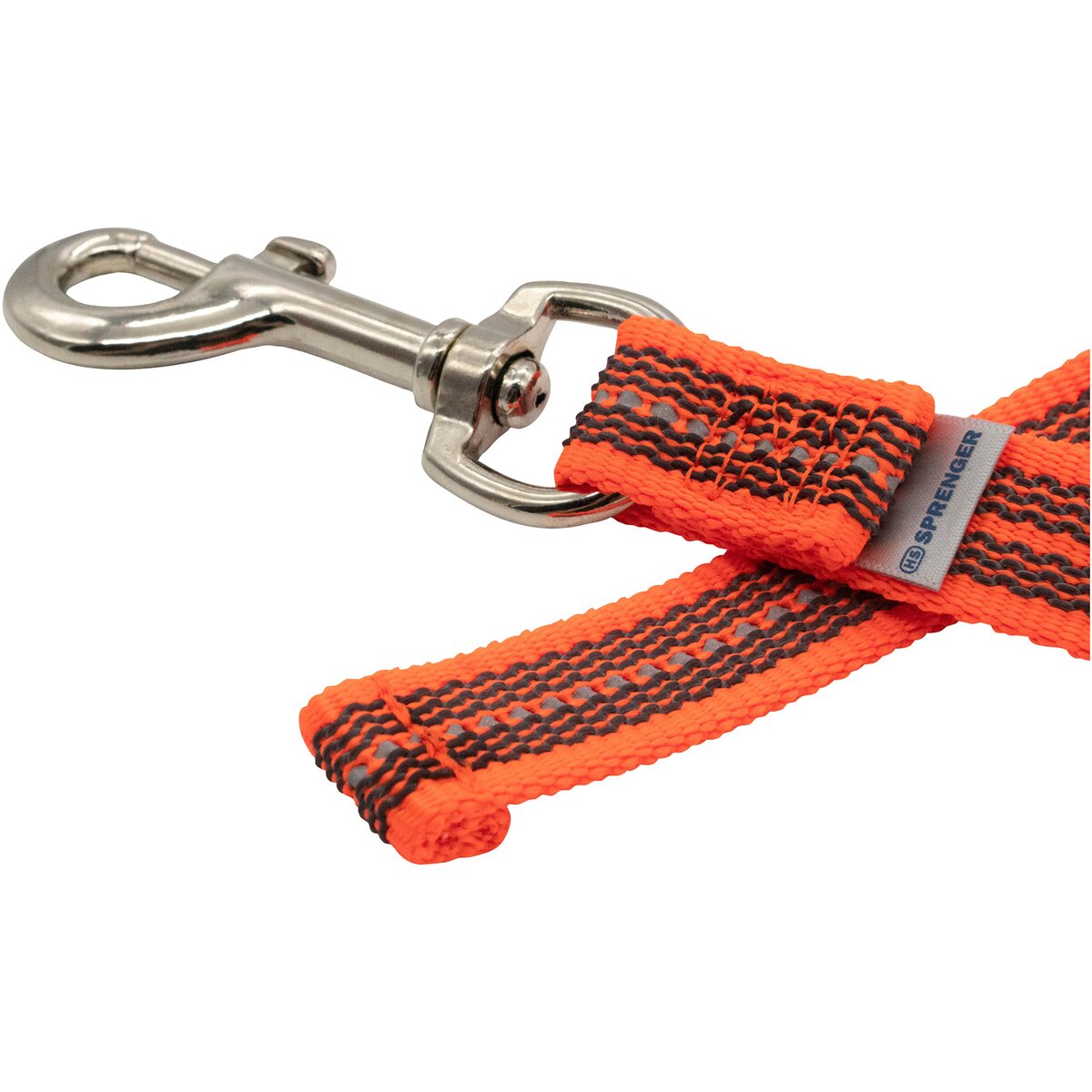 Sprenger Rubberized dog leash without hand strap (Signal yellow – length 1 m)
