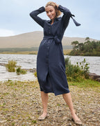 Highmoor Linen dress (Dark blue)