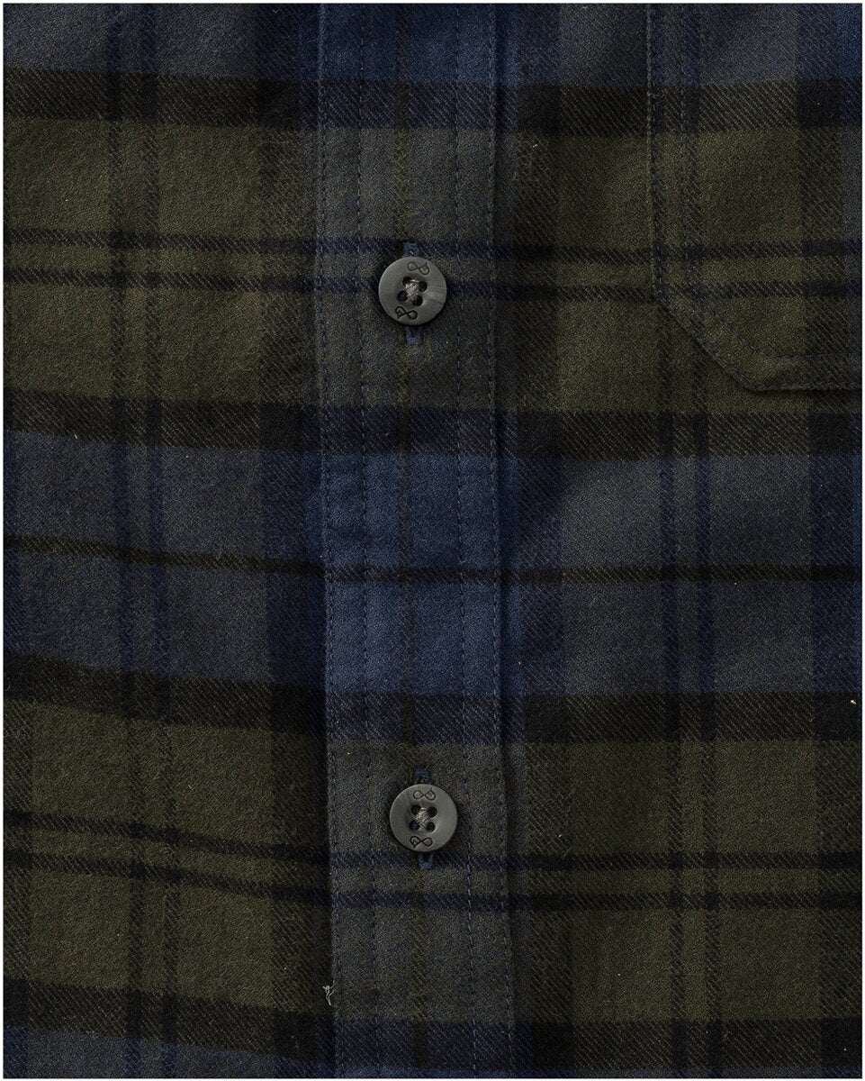 Merkel Gear Shirt Everyday Shirt (Olive/blue checkered)