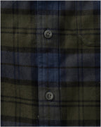 Merkel Gear Shirt Everyday Shirt (Olive/blue checkered)