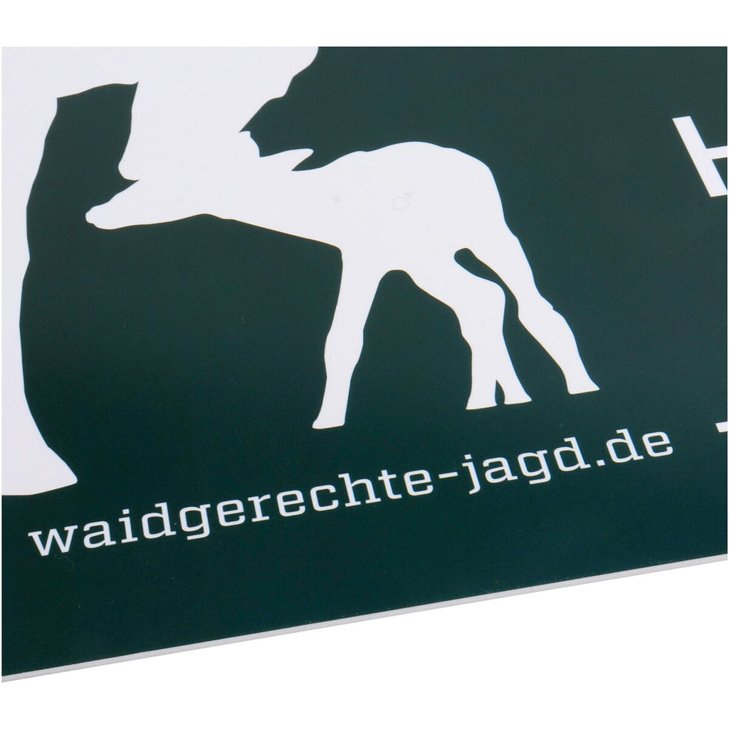 Waidgerechte Jagd Please keep dogs on a leash sign – pack of 4