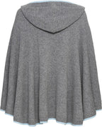 Reitmayer Poncho with hood (Grey/Blue)